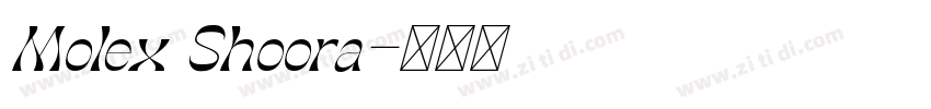 Molex Shoora字体转换